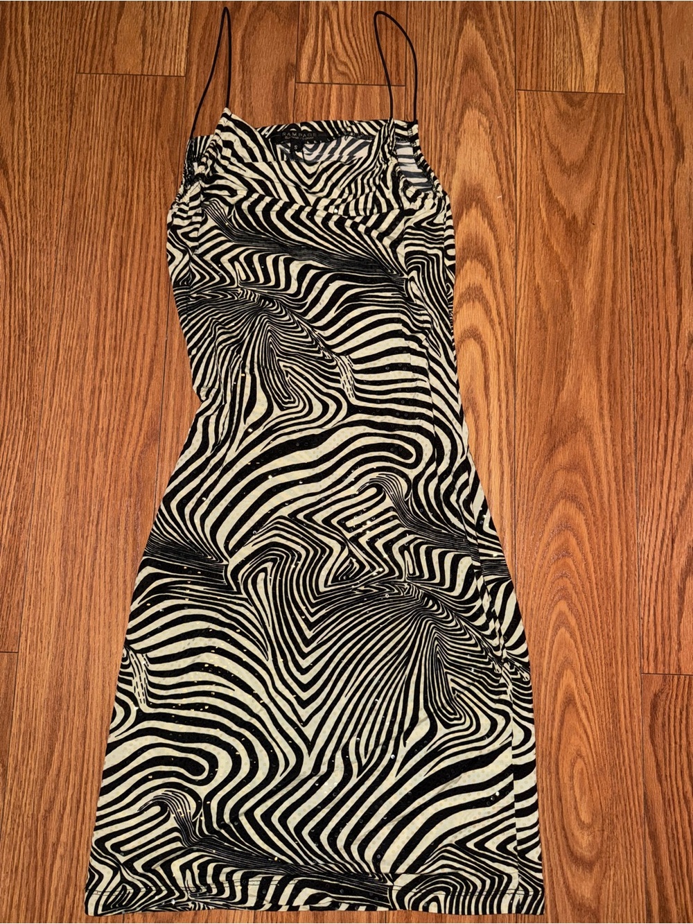 Black & White Zebra-Print RAMPAGE dress
